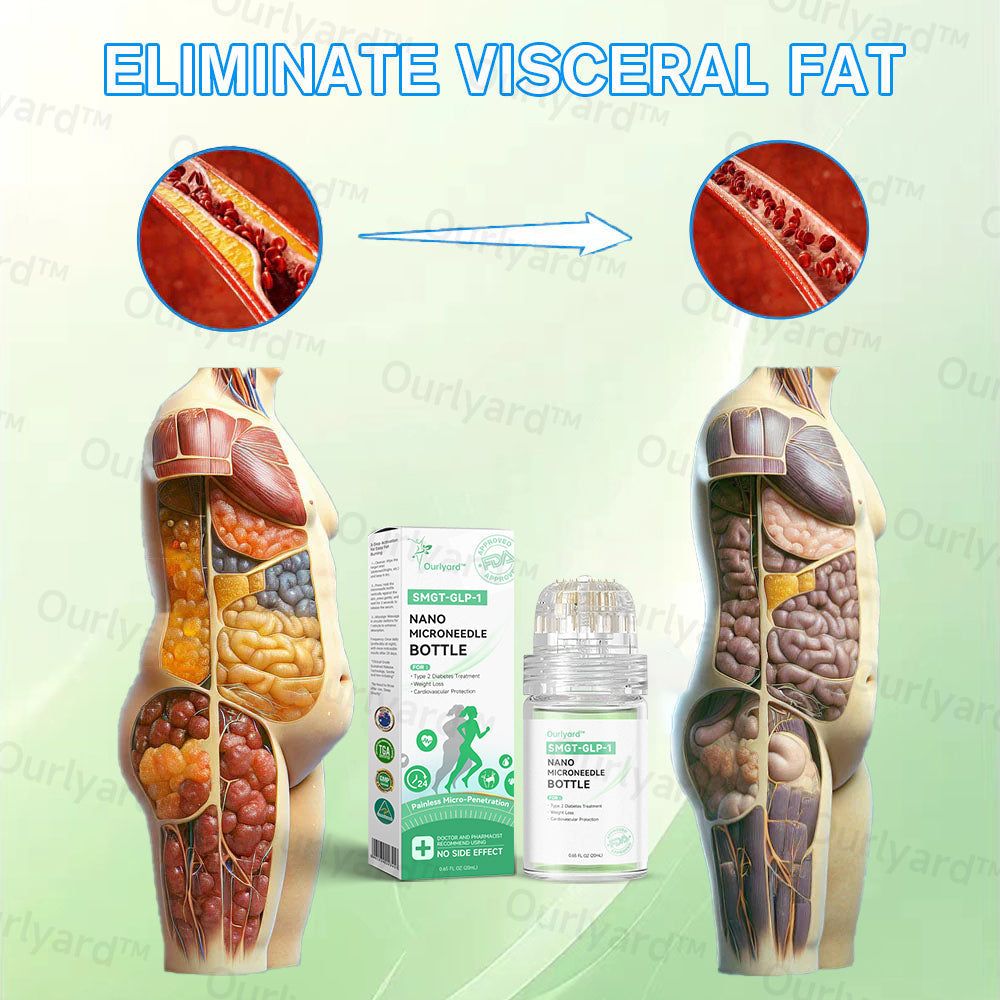 💧☘️Ourlyard™ SMGT-GLP-1 Nano-Microneedle Bottle (Zero Pain, 24/7 Release | Lose 20lbs FAST | 90% Sugar Drop | )