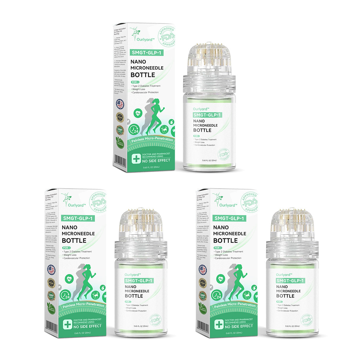 💧☘️Ourlyard™ SMGT-GLP-1 Nano-Microneedle Bottle (Zero Pain, 24/7 Release | Lose 20lbs FAST | 90% Sugar Drop | )