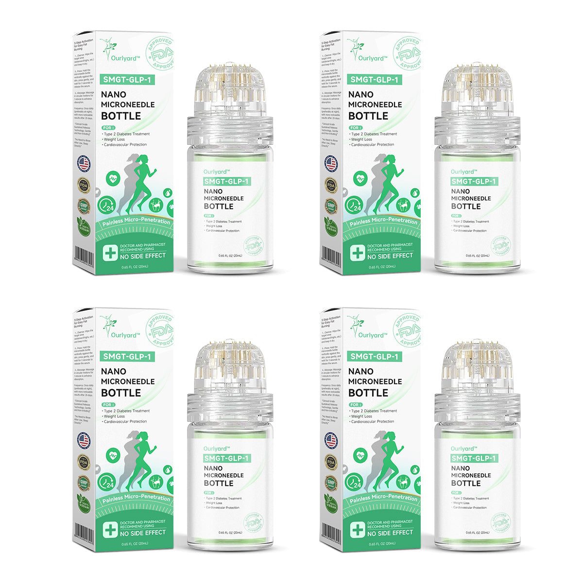 💧☘️Ourlyard™ SMGT-GLP-1 Nano-Microneedle Bottle (Zero Pain, 24/7 Release | Lose 20lbs FAST | 90% Sugar Drop | )
