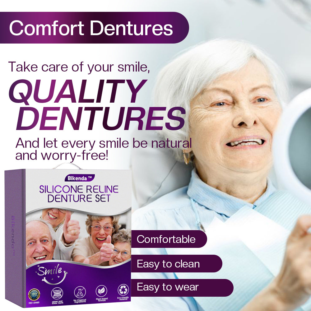 ✅Official Store | Bikenda™ Silicone Reline Denture Set 🧑🏼⚕️Australian Dental Association (ADA) Recommendation 🦘 🦘