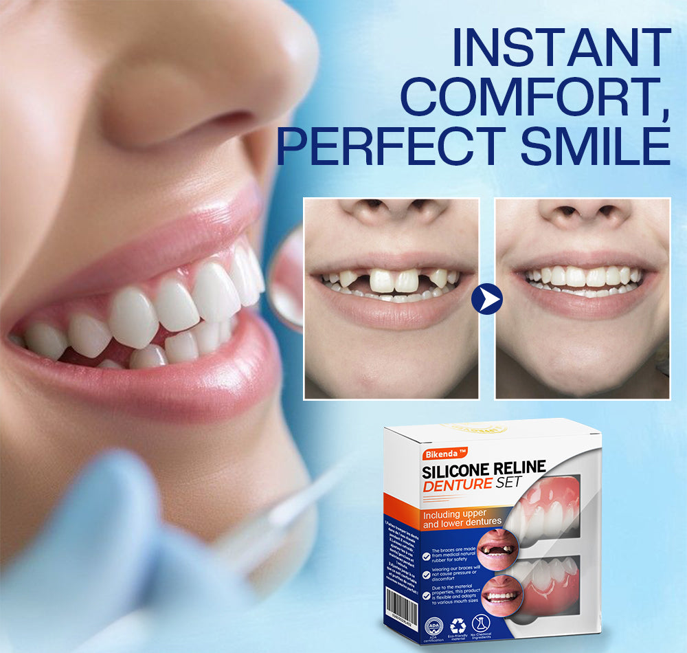 Bikenda™ Silicone Reline Denture Set (ADA Certified)🌹🌹