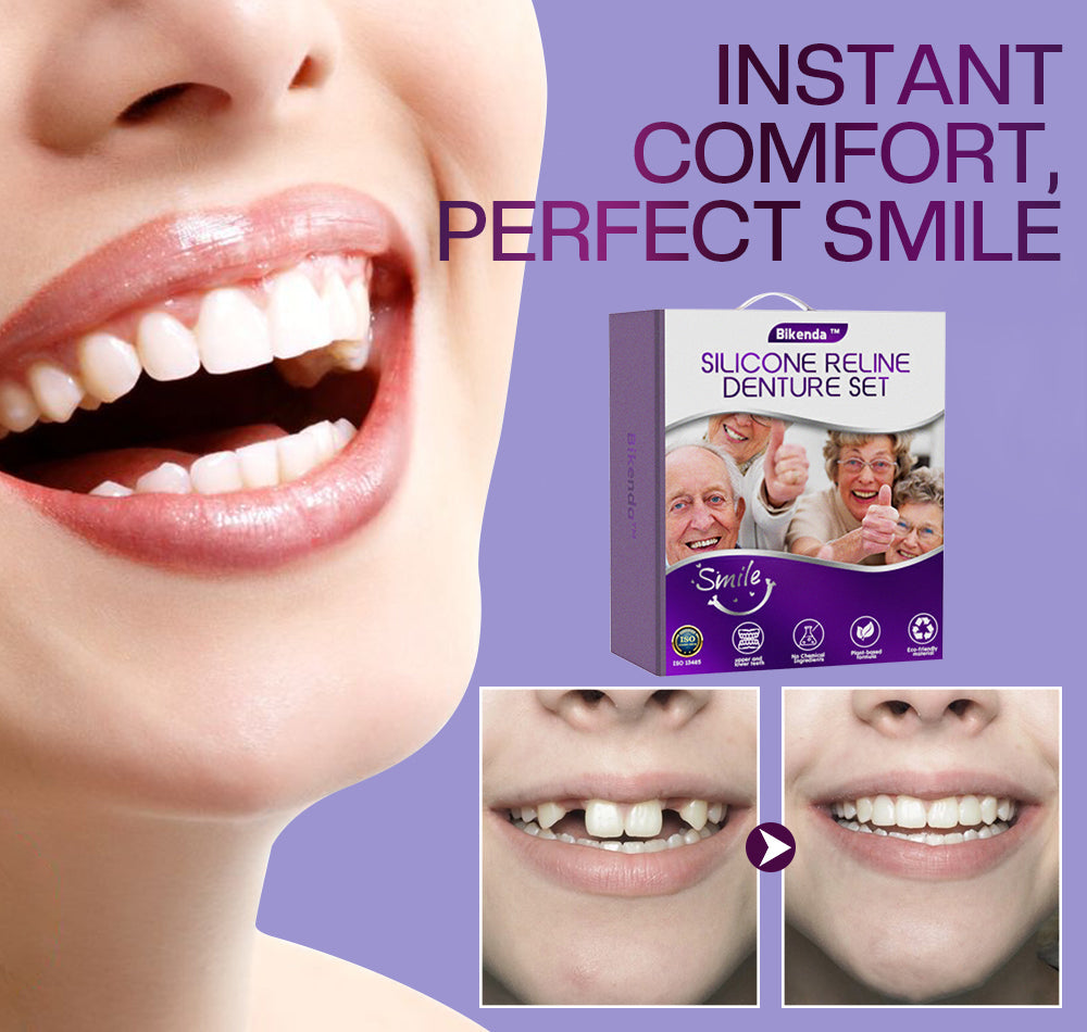 ✅Official Store | Bikenda™ Silicone Reline Denture Set 🧑🏼⚕️Australian Dental Association (ADA) Recommendation 🦘 🦘