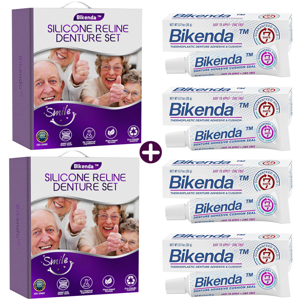 ✅Official Store | Bikenda™ Silicone Reline Denture Set 🧑🏼⚕️Australian Dental Association (ADA) Recommendation 🦘 🦘