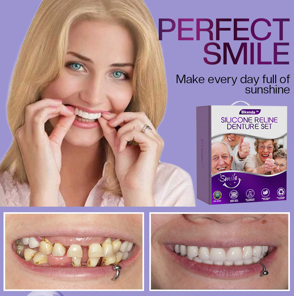 ✅Official Store | Bikenda™ Silicone Reline Denture Set 🧑🏼⚕️Australian Dental Association (ADA) Recommendation 🦘 🦘