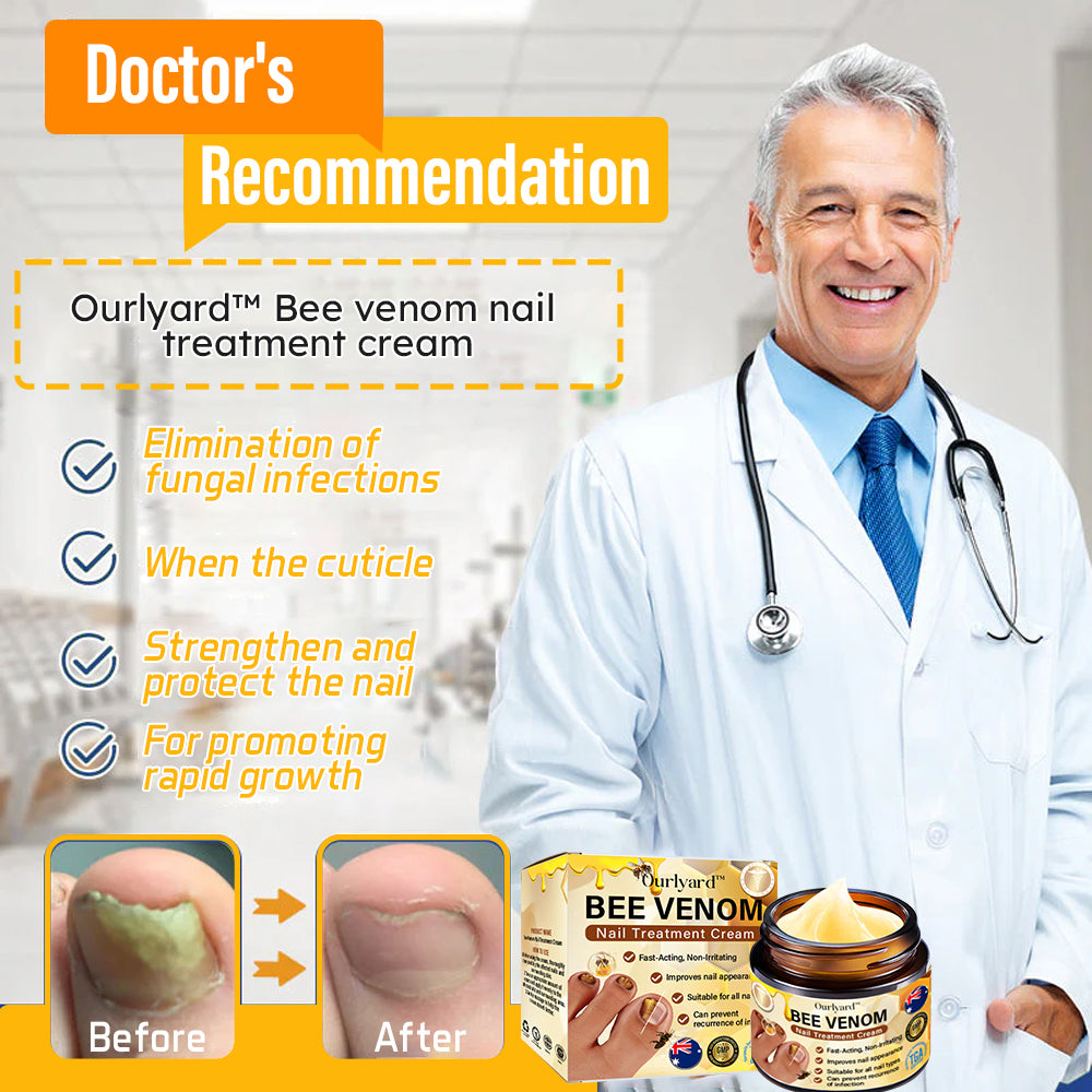 Ourlyard™ Bee Venom Nail Fungus Treatment Solution:Completely solve the nail fungus problem👣