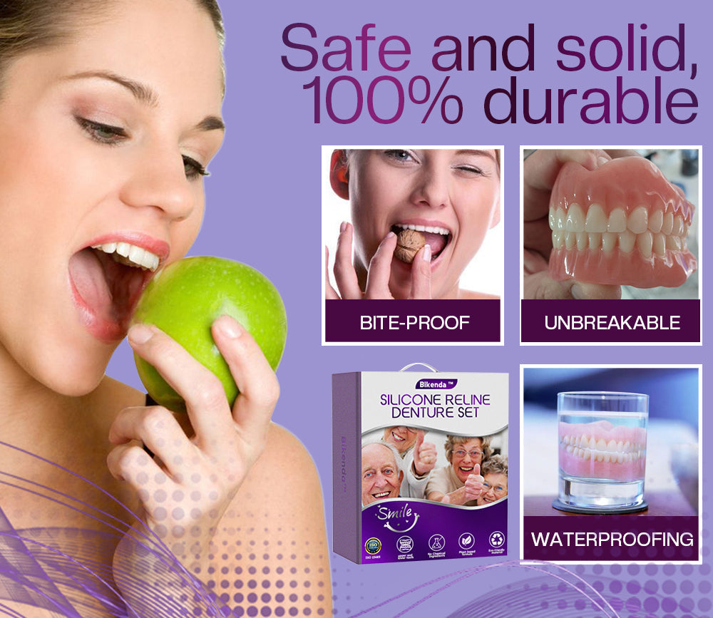✅Official Store | Bikenda™ Silicone Reline Denture Set 🧑🏼⚕️Australian Dental Association (ADA) Recommendation 🦘 🦘