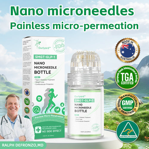 💧☘️Ourlyard™ SMGT-GLP-1 Nano-Microneedle Bottle (Zero Pain, 24/7 Release | Lose 20lbs FAST | 90% Sugar Drop | )