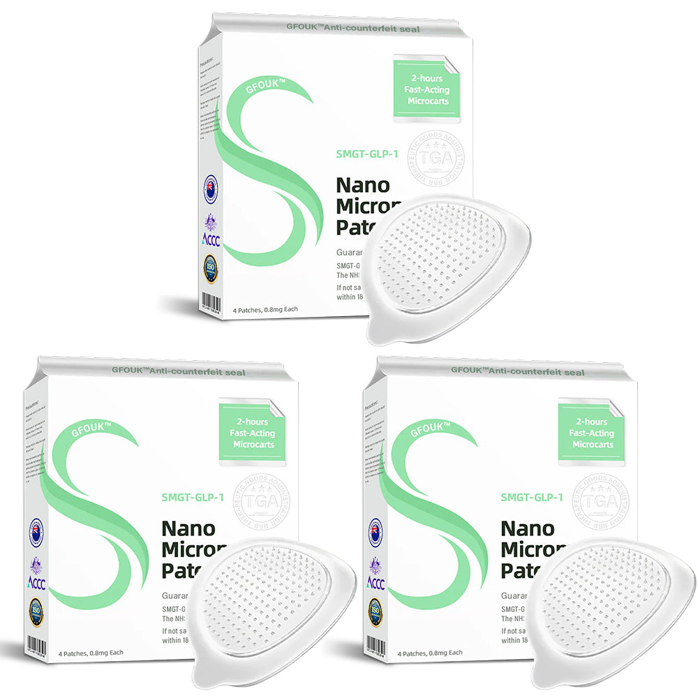 [See results in 7 days]✅GFOUK™ SMGT-GLP-1 Nano Microneedle Patch ✅Certified by Diabetes Australia(Painless, long-lasting, addressing diabetes, obesity, and cardiovascular diseases)